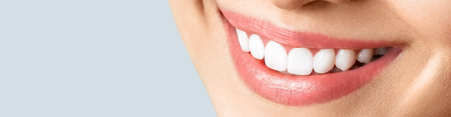 close up of a woman's smile