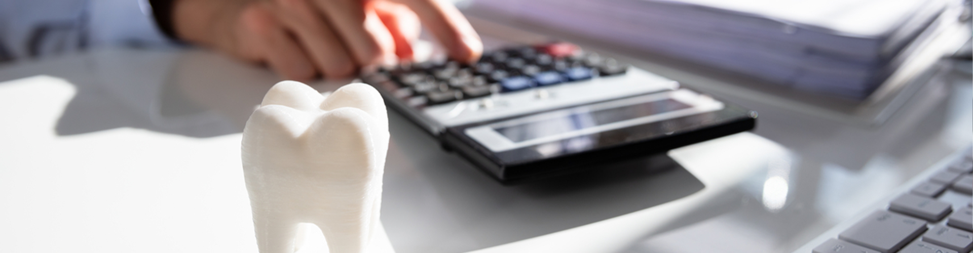 man using a calculator