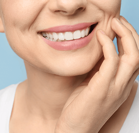 Older lady showing off her crown